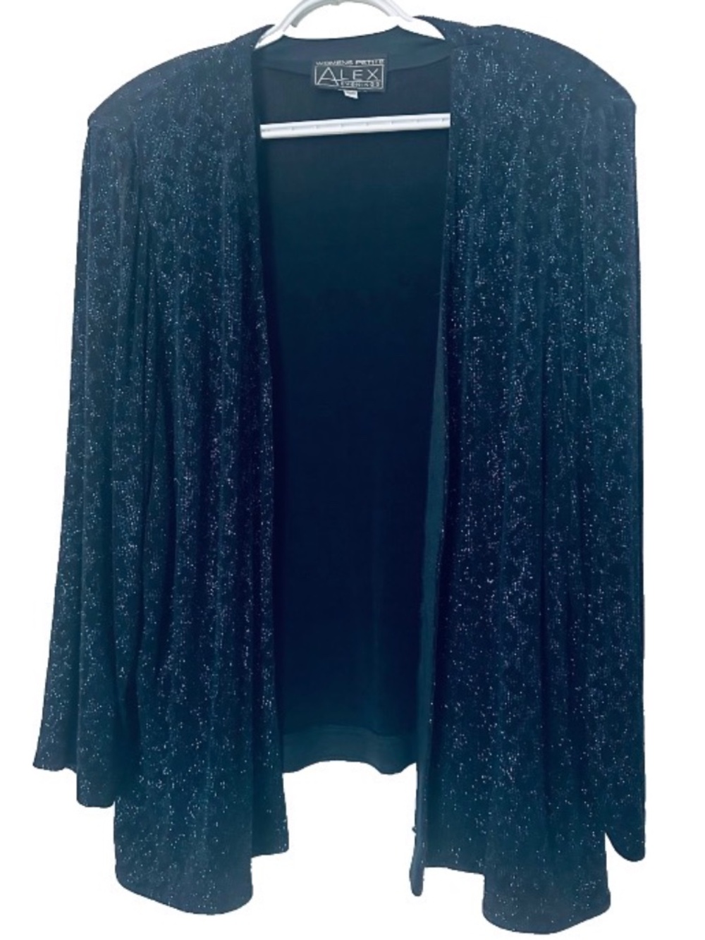 Alex Evenings SZ 20 WP Open Dazzling Navy Blue Evening Jacket & Camisole Set